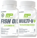 肌肉害虫基本成分 多V+和肌肉害虫基本成分 鱼油精英 Omega 3 补编