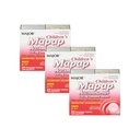 主要JOR 儿童地图 Acetaminophen 160 mg 可切片 - 疼痛解脱剂/减少发热剂 - Aspirin Free - Ibuprofen Free - 年龄2至11-24岁(3包)