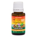 NatusPlus 动物游行 液体维生素 D3 儿童滴水 - 400 IU, 10 mL - 橙色火焰 - Bone 健康与免疫系统支持补充 - Gluten Free, 蔬菜 - 365 服务