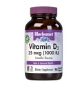 BlueBonnet 营养 维生素 D3 1000 IU, 肌肉和骨骼生长援助,来自拉诺林的Cholecalciferol, Non GMO, Gluten Free, Soy Free, Milk Free, Kosher, 90 蔬菜卡普尔,白色