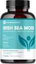 纯微量营养素 爱尔兰海 Moss Capsules - 有机爱尔兰海摩斯药丸,配有Bladderwrack,Burdock & Black Pepper 能源,豁免,甲状腺素,消化,心脏和骨质健康