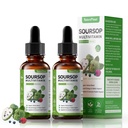 含有维生素C、D3、B6、Soursop水果和叶片的Soursop Bitters液滴 + 10 位ters 植物学用于免疫支持 消化性健康 抗氧化剂 BoostQN-GMO Vegan 120mL/4 Fl Oz