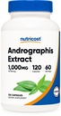 营养成本 Andrographis Capsules (1 000mg) (120 capsules) - 健康与健康植物补充,60种服务