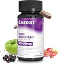 Losoki 皮肤加工补充剂 -- -- 用葡萄种子提取剂和维生素C -- -- 60块