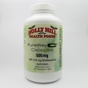 Holly Hill健康食品,纯Way-C 500 MG,配有100 MG Bioflavonoids,缓冲,240个蔬菜卡普尔(供应期为8个月)