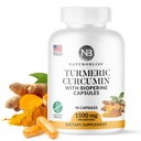 NaturoBliss Turmeric Curcumin with BioPerine 1500mg - 非转基因生物 - Gluten Free - 90卡普尔