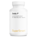 Supersmart - Daily 1® 时间发布 - 女性和男性的多维他命补充品 - 有BioPQQ®,维生素A,B,C,D & E,Biotin,Quercetin & Fisetin | 美国制造 | 非GMO & Gluten Free - 60片