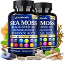 (2包) 有机海 Moss Capsules - 含有海摩斯黑籽油 Ashwagandha Burdock 根姜和基本维生素 - Imune Boost、消化性健康和总体健康超食品