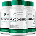 恢复Glycogen Control Capsules, 恢复Glycogen 所有天然配方药丸, 恢复Glycogen Caprol药丸 - 最大强度, 恢复Glycogen Capsoles 官方配方审查( 3 Pack)
