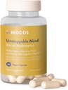 Moods QQ 不可阻挡的心灵 焦点诺特力 QQ 焦距能量和精神敏捷性 记忆力 浓度 QQ Bacopin, L-Glutamine, 狮子的玛内, Alpha Lipoic Acid, Pantothenic Acid 60 Vegan Capsules