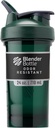 BlenderBottle Shaker Bottle Pro 系列 完美地用于蛋白质摇摆和前期工作,24 Ounce, Green