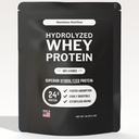 水解的Whei蛋白粉 - 无味的Whei蛋白浓缩Hydrolate,平原蛋白粉 - Gluten Free,每服24g蛋白,1磅(1包)