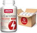 Jarrow Formats L-Carnitine 500 mg - 100 Veggie Licaps - 来自脂肪的能源生产重要因素 - 饮食补充 - Vegan - 最多100种服务,包12