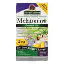 自然之答Melatonin+, 60名Capsules伯爵促进休眠。