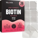 生物素补丁 - 36 Pcs → 7.5 mg 具有基本维生素和矿物的生物素 → 支持健康的发型,坚固的钉子和拉迪安特皮肤 → 易于用于美貌和活跃的生活方式