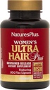 NaturesPlus 女性Ultra hair Plus, 持续发行 - 60块片 - 全自然的头发生长补充剂 - 配有Biotin - 推广健康的头发,皮肤和钉子 - 无胶片 - 30种服务