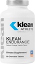 Klean Athlete Klean Endurance QQ D- Ribose 以恢复能源,支持心动功能和减少肌肉肥胖 NSF 获得体育认证 QQ90可切片 自然橙香草 Flavor