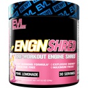 EVL 终极预选工作粉 - 热源脂肪燃烧支持预选工作粉饮供耐久能源焦点和 Stamina - ENGN Shred Intense Creatine Free Preworkout Drink Mix - 粉红色柠檬水