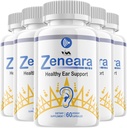 (5 Pack) Zeneara - 高级公式健康耳朵支持,听力健康和健康,300卡普尔