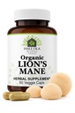Lions Mane 补编 Capsules - 非GMO & Kosher 认证 Lions Mane 蘑菇盖用于认知功能,神经健康,脑细胞生长,改善焦点和记忆 - 60 Capsules