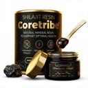 Coretribe 皇家人民选择纯喜马拉雅有机物Shilajit Resin,能源、实力和豁免复合物,具有真金含量的男女,30格拉姆