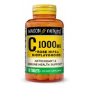 MASON 天然维生素C 1000 mg + Rose HIPS 和 Bioflavoids 复合体 - 支持健康免疫系统、抗氧化剂和基本营养剂,90片