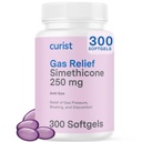 Curist Gas Relief Simethicone 250 mg Softgels (300 count) - 消化剂 Relief, Bloating Relief & Anti Flatulence Gas Pills for 成人辅助气体和Bloating Relief (300 软凝胶)