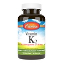 Carlson - 维生素K2 MK-7(Menaquinone),180 mcg,骨支持,钙生物利用率,K2维生素,维生素K-2,180软胶