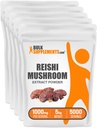 Bulk Assupports.com Reishi 蘑菇提取剂 - Reishi 蘑菇粉,总体健康补充剂 - Gluten Free, 1g per service, 1kg (pack of 5) (11磅)