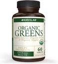 有机绿地,水果和蔬菜最佳补充 奶牛能源,Detox,增强健康. USDA Organization, Gluten Free, Vegan, Non-GMO, No. 1 基本营养素来源-Rich 超级食品 60 Counter