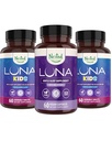 Nested Naturals Luna Kids Sleep Supplement (60 Chewable Tablets) & Luna Natural Sleep Aid (60 Vegan Capsules) (60 Vegan Capsules) 月球主题 月球主题