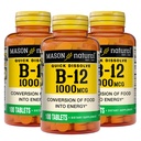 MASON NATURAL B,12,1000毫克速溶液,300天供应食品健康转化为能源(3包)