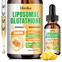Liposomal Glutathione 补充2000mg,液态Glutathione 滴入维生素C,抗氧化剂用于免疫系统,老化防御,皮肤健康,肝解毒-超级吸收,菠萝2 Fl Oz