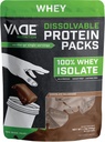 VADE 营养溶解蛋白包 - 100% Whei 隔离蛋白粉 巧克力 奶昔 - 低卡布,低卡路里,无乳糖,无糖,无脂肪,无胶 - 30个包到