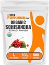 Bulk Assupports.com 有机Schisandra 提取粉末 - Schisandra 补充剂,来自Schisandra Berries,草药补充剂 - Gluten Free - 每服1克,500克(1.1磅)(包1)