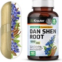 BIO KRAUTER 丹·沈根盖 - 1200 mg 强度 - 100 红圣章盖 - 抗氧化剂来源 - Salvia Miltiorrhiza 根 - Vegan