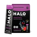 HALO 水利 - 电解质 饮料 混合 QQ 水利 粉盒 QQ Berry Flavor – 对于运动和自行车 QQ 轻松开放 单项服务 棒 6 棒