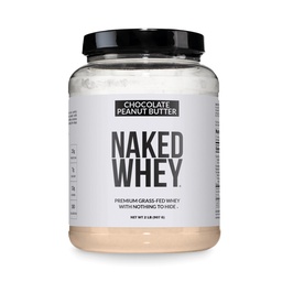 NAKED Whey Chocolate Peanut Butter Protein Powder, Grass Fed Whey, No GMO, No Soy, and Gluten Free. Nothing Artificial, Aid Growth and Recovery - 21 Servings