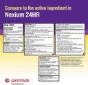 Glenmark 治疗方法 Esomeprazole Magnesium USP 20mg, 延迟释放卡普尔, 治疗频繁的心脏灼伤, 42卡普尔