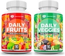 PURE FATORS 每日水果和蔬菜补充品 - 超级食品 Ashwagandha, 老年莓,水果和蔬菜混合剂 QQ 男女豁免和健康支助 90 Capsules 2-Pack