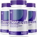 (3 Pack) Dentavim, Dentavim Capsules, Dentavim 高级公式药丸, Dentavim 所有用于口腔保护的天然维生素, Dentavim Reviews, 90 Capsules 3个月