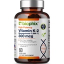 活体维生素K2 MK-7 300mcg,60 Vegan Capsules – 骨强力和免疫健康高概率补充剂