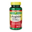 Generic Spring Valley L'Arginine Amino Heart Health Supplement Capsules, 500mg, Value Size, 100 Count + 1 Mini Pill Container (Style & Color Varies)