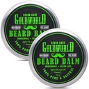 Gold World 2 Pack Beard Balm for Beard Groming, Beard Care (《金色世界2》,《熊肉包》,《熊肉包》,《熊肉包》)