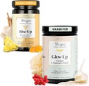 翅膀起伏Gummys QQ 能量和大脑助推 补充 & Glow Up Collagen Powder QQ 更好的发型,皮肤,钉子给女性捆绑