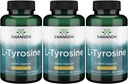 Swanson L-Tyrosine - 氨基酸补充剂促进压力支持,认知功能 - 帮助支持整体脑健康 - (100卡普尔,每包500毫克) 3 Pack