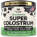 超级Colostrum Grass Fed Bovine Colostrum Powder for Bloating, Immune, Energy, Gut Health, Skin and Nails Colostrum Supplement 50% IgG Cow Colostrum for Humans 50% IgG Colostrum for Superfood for Man and Men