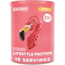 BIRDMAN Fitmingo Vegan Protein Powder with Inositol, Collagen Boosters, Hyaluronic Acid and Vitamins | Low Carb, Dairy Free, Low Calorie | 23g Plant Based Vanilla Protein Powder with Myo-Inositol