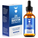 胡子生长油 - 2X 富集度 男子生物锡胡子油 (2 oz) - 天然男人胡子油与Argan Oil, Jojoba Oil and Vitamin, 胡子生长软化剂, 摩斯提尔剂 (桑达尔伍德)