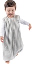 Woolino 4 Season Baby Sleep Bag with feet, Merino Wool和有机棉沃克 Sleep Bag Sack, 托德勒 Sleeping Bag, 18-36m, 格雷